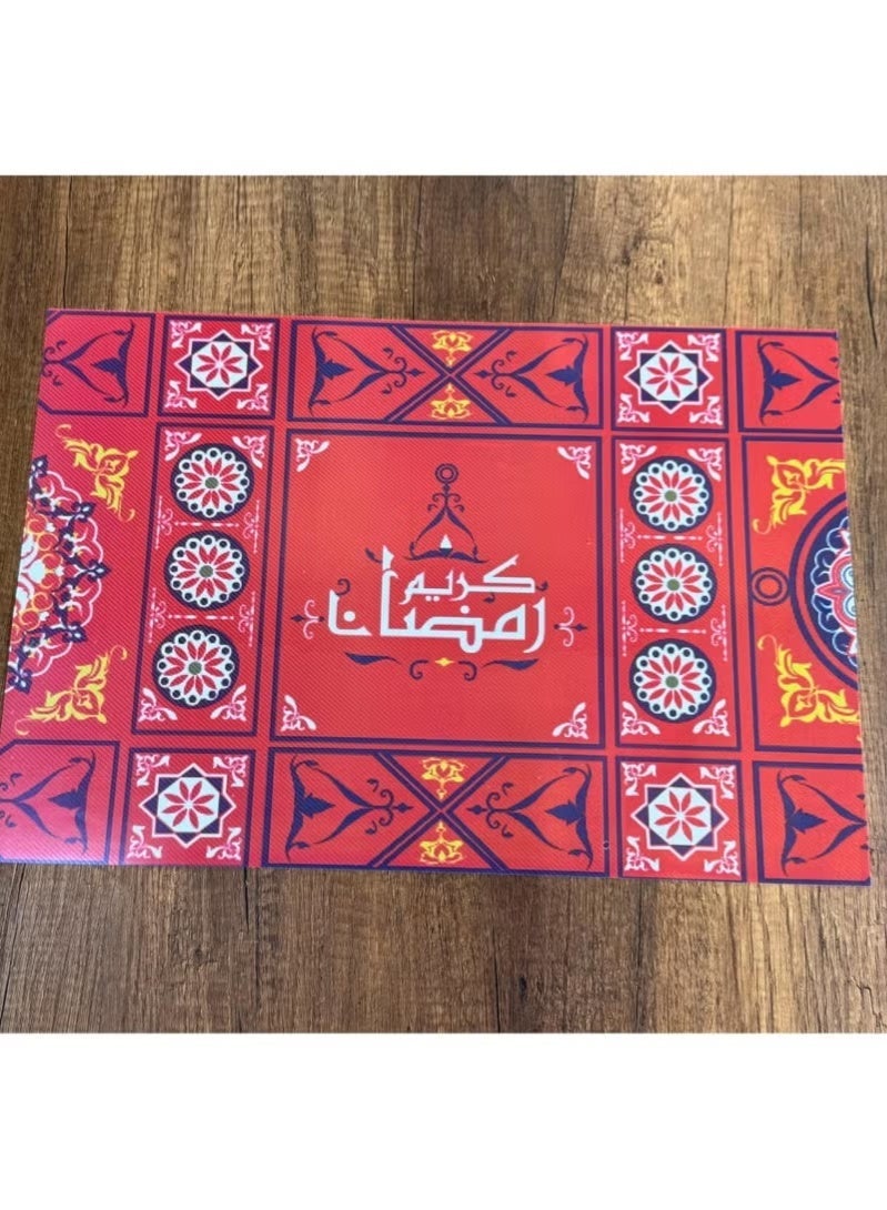 Ramadan refrigerator shelf liners - 4-piece set of easy-to-clean plastic - Image 2